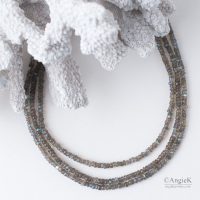 chic equisite handcrafted jewelry Flashy Labradorite Multi Strand Sterling Silver Necklace fall/winter collection